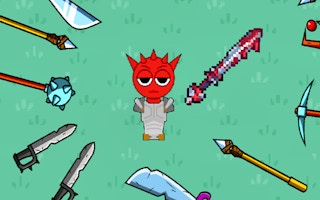 Image Red Sprunki with a Sword