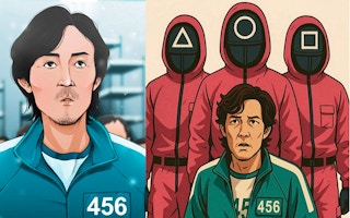 Image Squid Game Player 456 Sliding